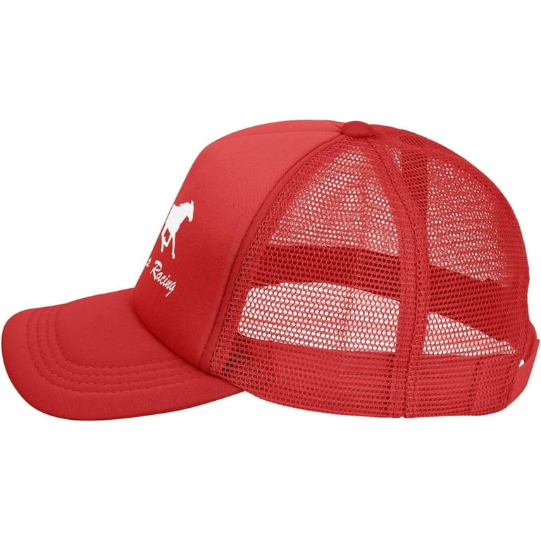 Horses Riding Harness Racing Rider Mesh Hat Baseball Cap  display picture 3