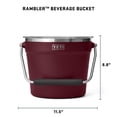 thumbnail image 4 of Cubo para bebidas YETI Rambler Wild Vine Red 18/8 de acero inoxidable, 4 of 7