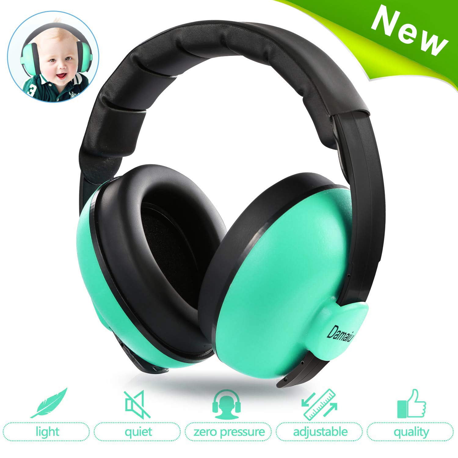 Boys Girls Nice BABY Childs Ear Defenders Earmuffs Protection 3 COLOURS 3months 