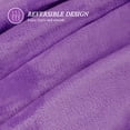 thumbnail image 4 of Howarmer Large Purple Fleece Throw Blankets, Throw Size Soft Fuzzy Blanket for Women Men and s, All Season Lightweight Microfiber Fluffy Blanket, 50 x 60 inch, 4 of 7