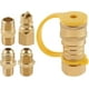 thumbnail image 1 of Accesorios de conexión rápida de gas natural de 3/8 de pulgada, kit de adaptador de conector rápido para parrilla de gas propano, juego de desconexión rápida de manguera de propano de gas LP, 1 of 5