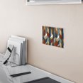thumbnail image 5 of Yayeee Toggle Light Switch Wall Plate 2-Gang 4.56"x4.48" Decorative Outlet Cover, Beige Geometric, 5 of 7