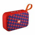 thumbnail image 2 of Radio FM Altavoz estéreo de música compatible con Bluetooth para computadora PC (Rojo floral) Ehuebsd Para estrenar, 2 of 6