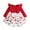 Red-1, variant on 3 Months Baby Girls Dress 6 Months Girls Long Sleeve Dress Flower Print Newborn Girls Round Neck Floral Dress Pink