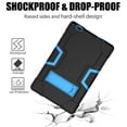thumbnail image 6 of FIEWESEY Shockproof Rugged Case for Facetel Q3 Pro/TOSCIDO P20/P101/TOPELOTEK MID1001S/VUCATIMES N20/DUODUOGO/Vankyo Matrixpad S20/Hyundai Hytab Plus 10WB2 10"+Screen Protector (Black/Blue, 1 Pack), 6 of 7
