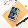 thumbnail image 7 of JIALIOU Nylon Trifold Card Wallet with ID Window Zipper Pocket for Men Women Teen Colorful Tree, 7 of 7