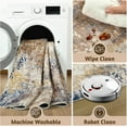 thumbnail image 6 of TWINNIS Abstract Area Rug Splatter Design Washable Area Rug for Living Room,4'X6',Beige, 6 of 7