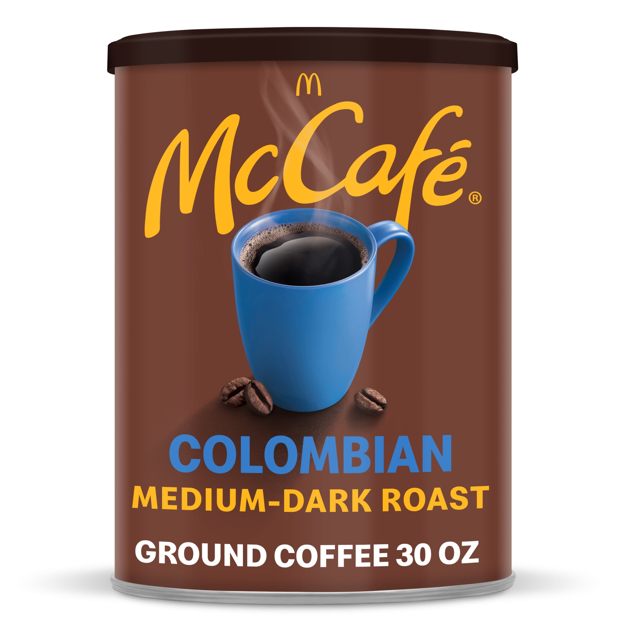(6 pack) McCafe Colombian, Medium-Dark Roast, Ground Coffee, 30 oz