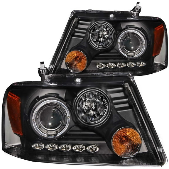 ANZO USA 111204 Projector Headlight Set w/Halo