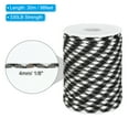 thumbnail image 2 of Uxcell Paracord Rope 330lb, 4mm 7 Strands Lanyard Spool Cord for Tent Camping, Hammock, Black and White Checkered,98ft, 2 of 6