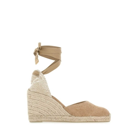 

CASTANER Camel Canvas Carina Wedges