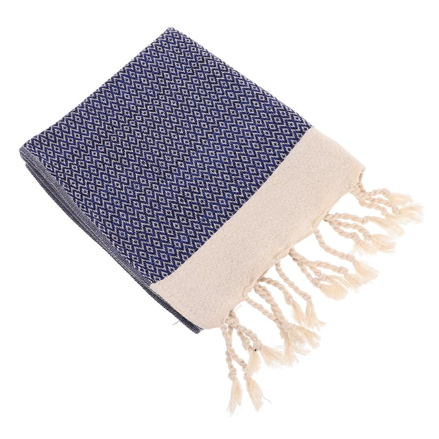 Minkissy Serviette en Coton Lavable Serviette à Franges pour Célébrations Festives 1Ensemble