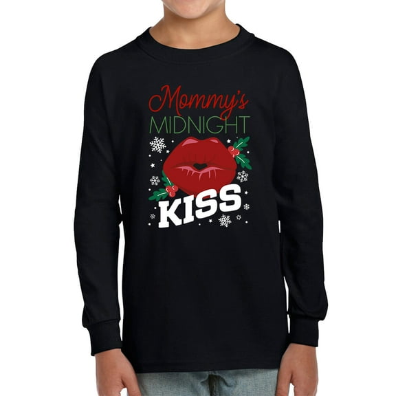 Mommy's Midnight Kiss Long Sleeve Toddler -Smartprints Designs, 2 Toddler