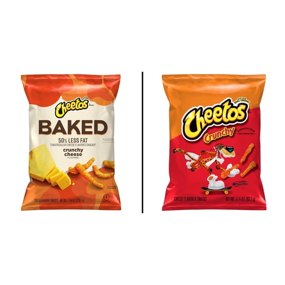 Cheetos Baked Crunchy Cheese Snacks 7.62 oz & Cheetos Crunchy Cheese Snacks 3.25 oz