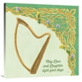 thumbnail image 1 of Global Gallery's 'Celtic Charm II' By Elyse DeNeige Stretched Canvas Wall Art, 1 of 4