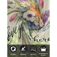 thumbnail image 7 of Watercolor Flowers Cloth Napkins Set of 8 Reusable Dinner Napkins, Spring Floral Sage Green Stripes Check Cocktail Napkin Washable Table Napkins for Wedding/Holiday Party/Baby Shower 20"x20", 7 of 7
