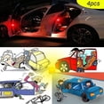 thumbnail image 5 of Paquete de 4 luces de seguridad LED de alarma de puerta de coche anticolisión universal lámpara reflectora abierta estroboscópica TUNC Sencillez, 5 of 5