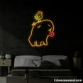 thumbnail image 2 of Glowneon Capybara and Chicken Neon Sign, Capybara Led Sign, Animal Led Light, Nursery Decor, 2 of 5