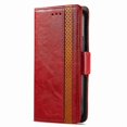 thumbnail image 2 of For Google Pixel 9 Pro XL Leather Phone Case Wallet Folio Flip Cover Casual Business, [RFID Blocking] Multi Hidden Anti-theft Card Holder Cash Slot, Side Magnetic Buckle, Stand Support,Red, 2 of 10