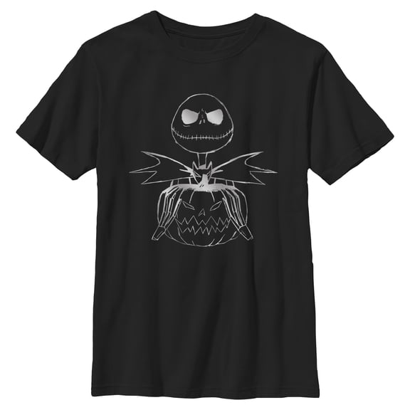 Boys The Nightmare Before Christmas Pumpkin Jack Sketch T Shirt