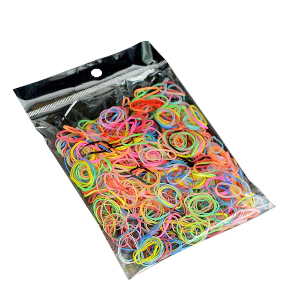 1000PCS/Bag Child Baby TPU Disposable Elastics Hair Bands Girls