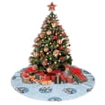 thumbnail image 4 of Falda para árbol de Navidad con puntadas, suave y divertida, decoración navideña de granja con cuello para árbol de Navidad de 48", 4 of 4