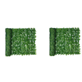 thumbnail image 1 of 2X Artificial Leaf Privacy Fence Roll Wall Landscaping Fence Privacy Fence Screen Outdoor Garden Backyard Balcony Fence, 1 of 6