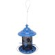 thumbnail image 3 of Desiderio Comedero para pájaros, alimentador automático de semillas colgantes de acero inoxidable a prueba de lluvia con múltiples puertos para perchas para exteriores, azul, 3 of 6