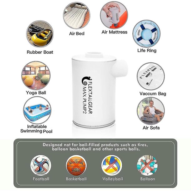 Mini bomba de aire ligera, recargable por Usb, portátil, impermeable para cama de aire al aire libre, inflables, inflado rápido, desinflado, herramientas de Camping kaili Sencillez