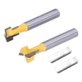 thumbnail image 1 of Fresa, 2 piezas, vástago de 1/4, cuchillo para carpintería, fresa para carpintería, verdadera excelencia, 1 of 8
