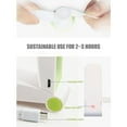 thumbnail image 3 of Iumwxz Portable Fan Mini Portable Waist Fan Usb Rechargeable Travel Blower Cooler Mini Fan Green,Ping Abs, 3 of 8