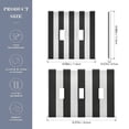 thumbnail image 3 of Dailycode Light Switch Plate Covers 2 Gang Wall Plate Plastics Outlet Covers for Kitchen Home Office Decor Carbon Black and White Stripes, 3 of 8