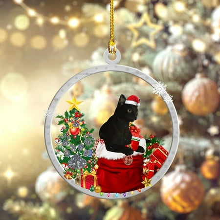 

Mittory 5pcs 2022 New Black Series Christmas Wooden Pendant Crafts Christmas Decorative Ornaments