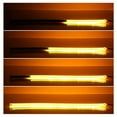 thumbnail image 2 of Ultrafine Cars LED Daytime Running Lights White Turn Signal Yellow Guide Strip for Headlight 45CM white yellow, 2 of 5