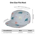 thumbnail image 6 of Haiem Turtles And Shells Classic Snapback Cap Flat Bill Hat Baseball Cap Adjustable Size Cotton Dad Hat, 6 of 9