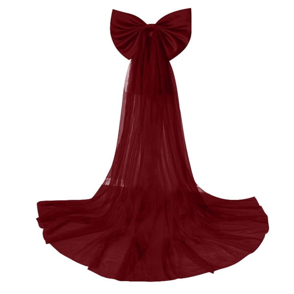 Easter Carnival Elegant Women'S Solid Color Bow Tail Skirt For Evening Party And Formal Occasions