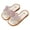 White, variant on Toddler Girls Slides Sequin Bow Casual Flat Sandals Square Open Toe Summer Beach Shoes