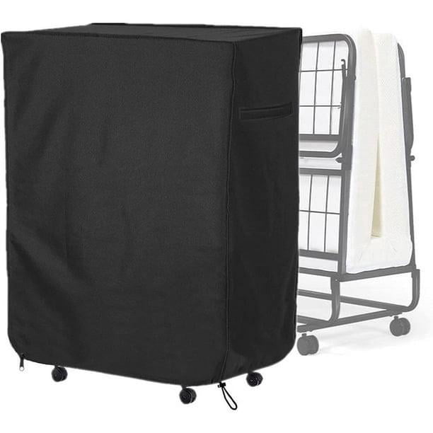 Funda de almacenamiento para cama plegable, funda ajustable para cama plegable de 38 pulgadas, con cremallera de metal y cordón ajustable, funda de almacenamiento gruesa para cuna plegable