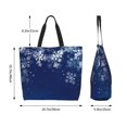 thumbnail image 3 of Zufioo Christmas Blue for Women's Single-shoulder Shopping Bag, Large-capacity Handbag Storage Bag, Commuter Bag Campus Bag Travel Bag-One Size, 3 of 9