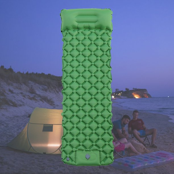 Colchón de aire TPU Colchoneta para acampar con almohadas Cama inflable para viajes al aire libre Senderismo FLhrweasw Nuevo