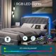thumbnail image 5 of Queen size bed frame with headboard and 4 drawers, velvet upholstered bed frame, large platform bed frame with storage My Lux Decor Round, 5 of 8