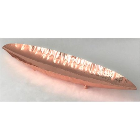 

Leeber Limited 72368 Canoe Shape Serving Tray Rose Gold Finish Small