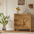 thumbnail image 4 of 34.3 Inch Buffet Sideboard Cabinet, Kitchen Storage Cabinet with 1 Drawer and 2 Doors, Wood Coffee Bar Cabinet with Adjustable Shelf, Console Cabinet for Kitchen, Dining Room, Walnut, 4 of 7
