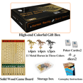thumbnail image 6 of Wood Horse Race Board Game Set, 15.6" x 10", 2-11 Players, 11 Metal Horses, Dice & Cards, 6 of 7