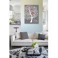 thumbnail image 4 of MuralMax Couples Personalized Tree Canvas Wall Art - Gifts For Parents, Grandparents, Friends - Milestone Occasions, Bridal Showers, Wedding Anniversary, Housewarming - Color - Gray # 5 - Size 24x30, 4 of 6