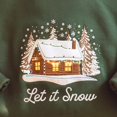 thumbnail image 2 of Winter Cabin Embroidered Sweatshirt, Let It Snow Embroidery Shirt, Camping Apparel, Christmas Gifts, 2 of 5