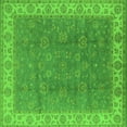 thumbnail image 1 of Ahgly Company Indoor Square Oriental Green Traditional Area Rugs, 4' Square, 1 of 4