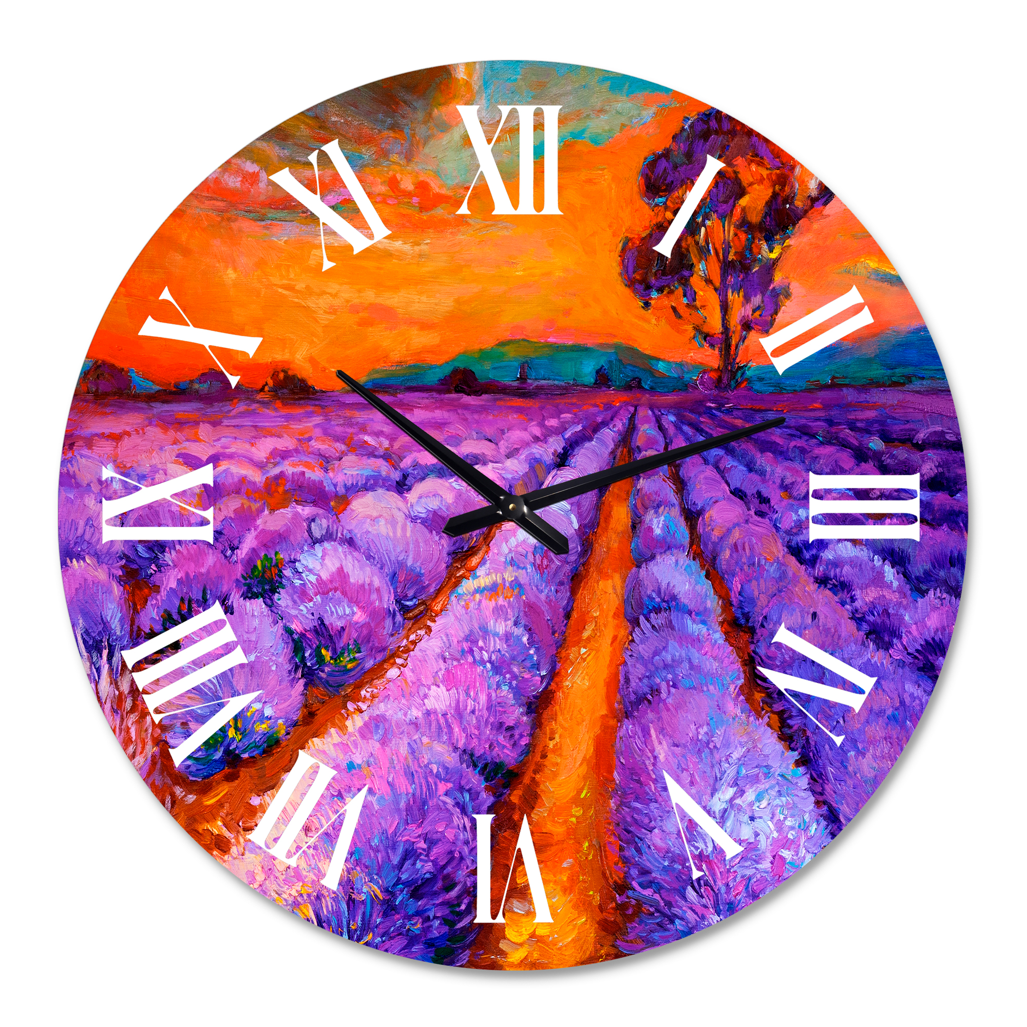 Designart 1 in Quartz Farmhouse Wall Clock