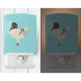 thumbnail image 2 of Caroline's Treasures BB8123CNL German Modena Pigeon Blue Check Ceramic Night Light, 6x4x3", multicolor, 2 of 2