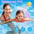 thumbnail image 4 of Pool Inflatable Swim Ring Inflatable Ring Pool Floats Rubber Ring for Kids Pool Ring Water Sports Toys Girls Boys Summer Swimming Pool Beach Toys Blue, 4 of 4